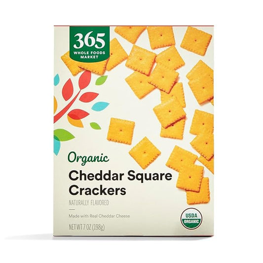 365 by Whole Foods Market, Organic Cheddar Squares, 7 Ounce