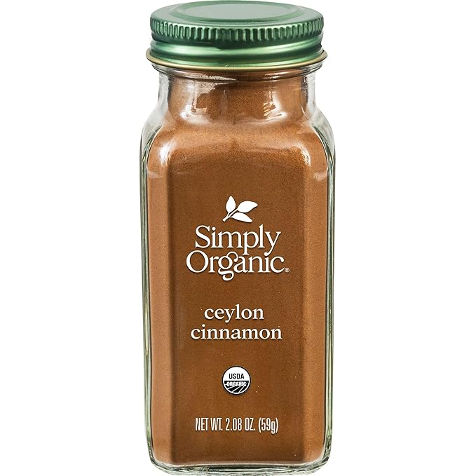 Simply Organic Ceylon Ground Cinnamon, 2.08 Ounce, Non-GMO Organic Cinnamon Powder